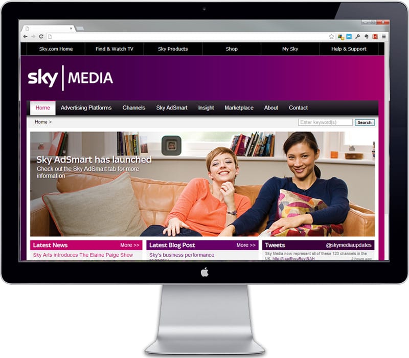 Sky Media home top